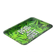 Metal Rolling Tray Custom Print Logo Herb Tobacco Rolling Tray Small Rectangular Tray 18cm Rolling Accessories